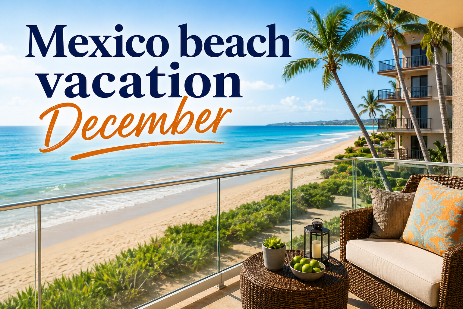 Mexico Beach Vacation December 2026 | Luxury Oceanfront Condo